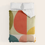 shapes of mid century geometry art Duvet Cover Gallery Image 6