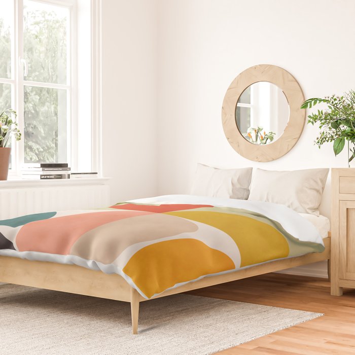 shapes of mid century geometry art Duvet Cover Gallery Image 2