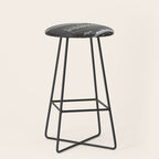 Football Patent - American Football Art - Black Chalkboard Stool Gallery Image 1
