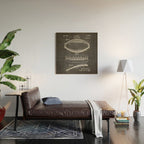 Football Patent - American Football Art - Black Chalkboard Wood Wall Art Gallery Image 2