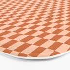 Check IV - Orange â Checkerboard Print Bath Mat Gallery Image 3