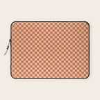 Check IV - Orange â Checkerboard Print Laptop Sleeve Gallery Image 1