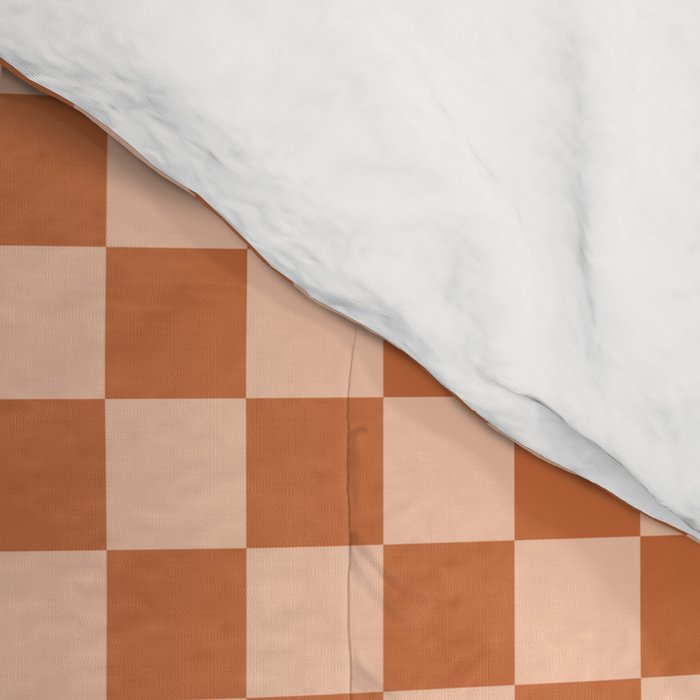 Check IV - Orange â Checkerboard Print Comforter Gallery Image 4