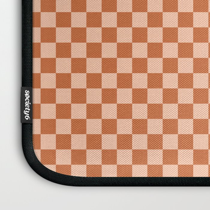 Check IV - Orange â Checkerboard Print Laptop Sleeve Gallery Image 3