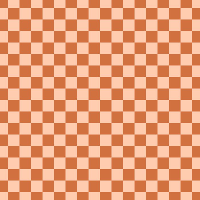 Check IV - Orange â Checkerboard Print Coffee Mug Gallery Image 2