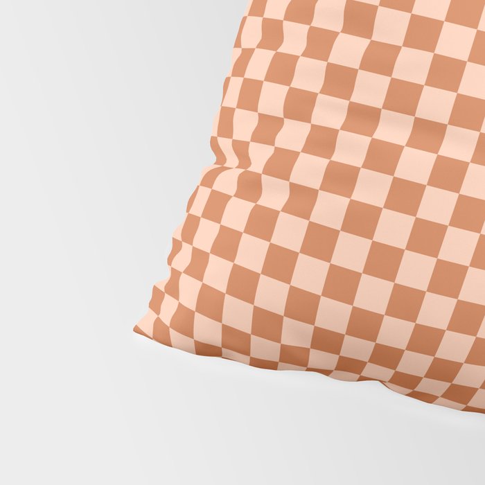 Check IV - Orange â Checkerboard Print Pillow Sham Gallery Image 4