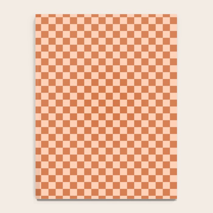 Check IV - Orange â Checkerboard Print Notebook Gallery Image 4