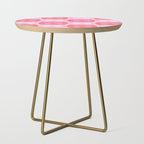 Checkerboard Bows in Pink and Red Side Table Gallery Image 1