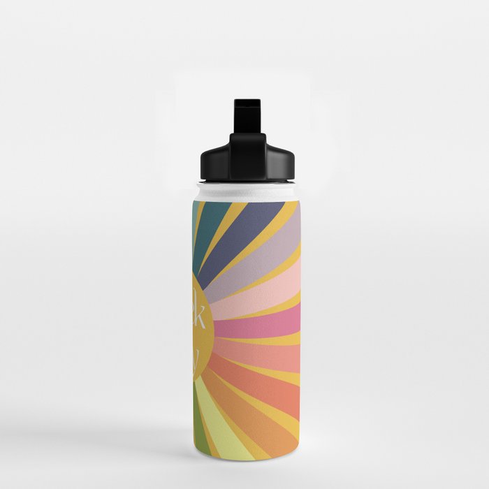 Seek Joy - Retro Inspired Art Print Water Bottle Gallery Image 2
