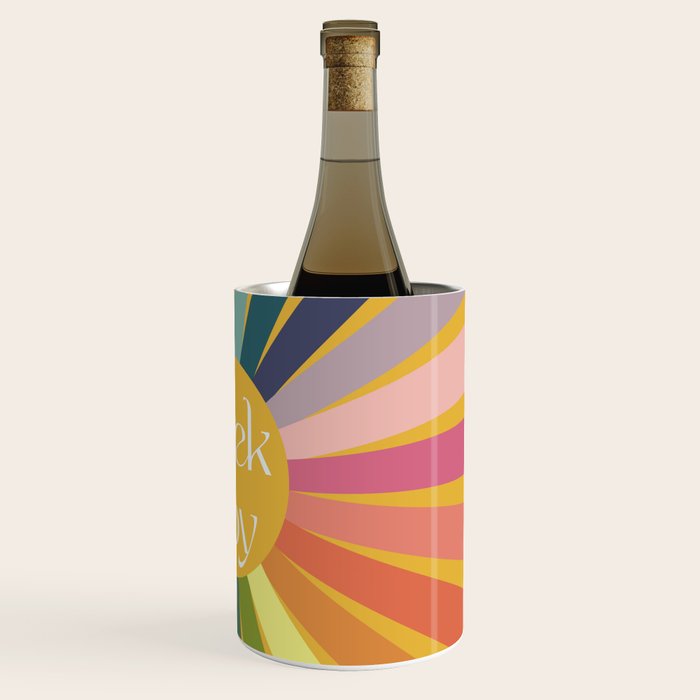 Seek Joy - Retro Inspired Art Print Wine Chiller Gallery Image 3
