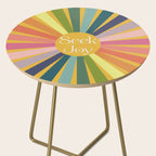 Seek Joy - Retro Inspired Art Print Side Table Gallery Image 2