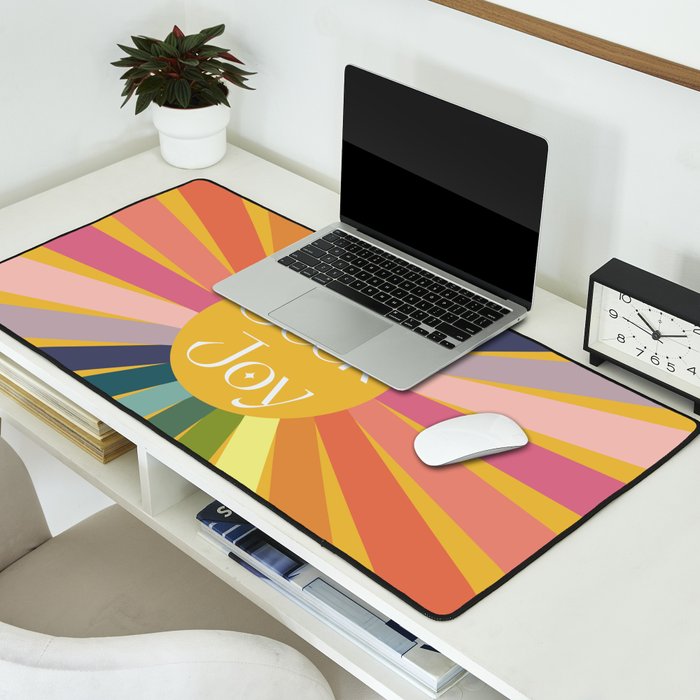Seek Joy - Retro Inspired Art Print Desk Mat Gallery Image 2