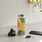 Seek Joy - Retro Inspired Art Print Water Bottle Gallery Image 4