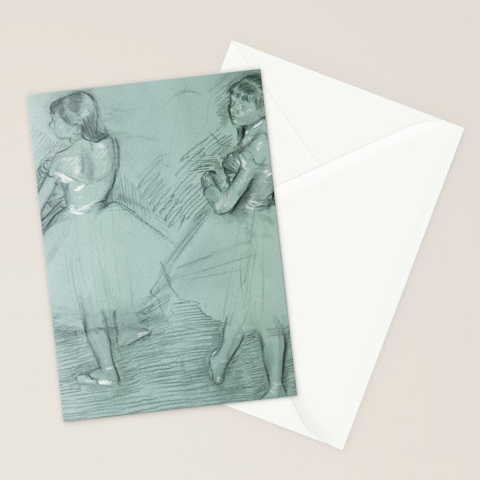 Two Dancers by Edgar Degas, 1879 Stationery Card Gallery Image 2
