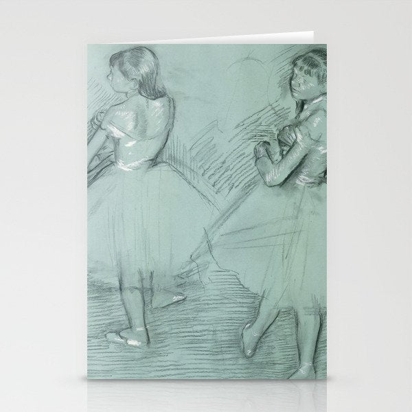 Two Dancers by Edgar Degas, 1879 Stationery Card Gallery Image 2