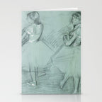 Two Dancers by Edgar Degas, 1879 Stationery Card Gallery Image 2
