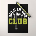 Hole In One Club Golf Wrapping Paper Gallery Image 1