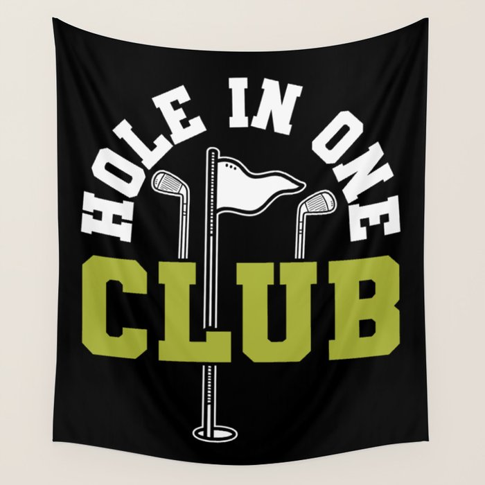 Hole In One Club Golf Wall Tapestry Gallery Image 4