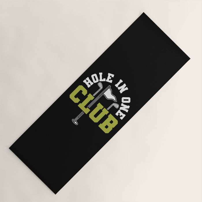 Hole In One Club Golf Yoga Mat Gallery Image 1