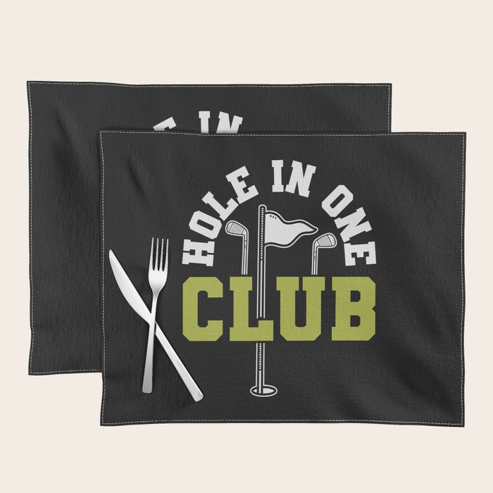 Hole In One Club Golf Placemat Gallery Image 1