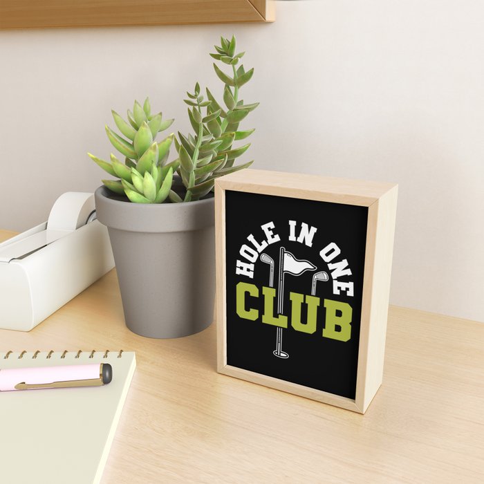 Hole In One Club Golf Mini Art Print Gallery Image 2