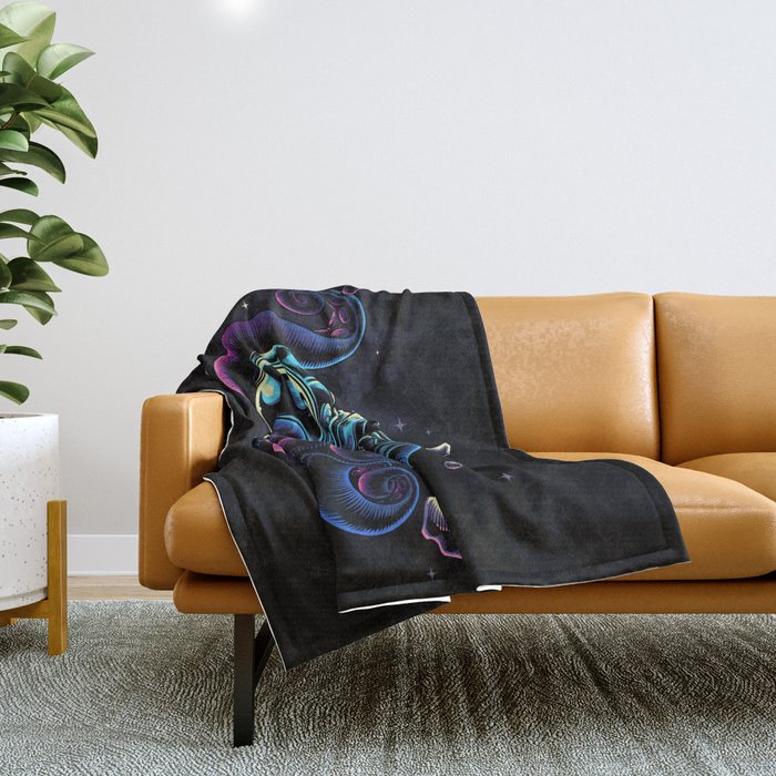 Octospace Throw Blanket Gallery Image 1