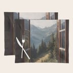 Where the Pines Begin - Alpine Landscape Print Placemat Gallery Image 1