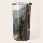 Where the Pines Begin - Alpine Landscape Print Travel Mug Gallery Image 2