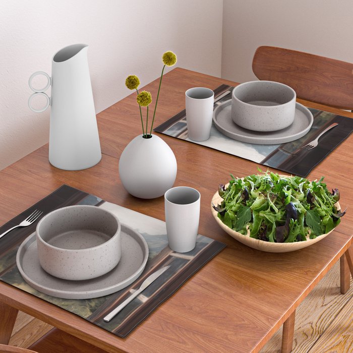 Where the Pines Begin - Alpine Landscape Print Placemat Gallery Image 2