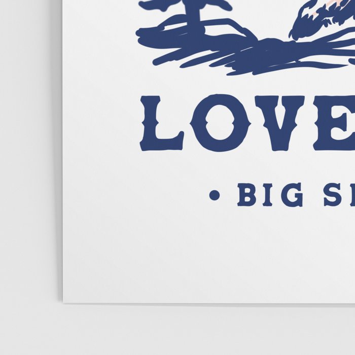 Big Sky Country Montana: Love The Wild. Cool Retro Travel Art Featuring A Bear Poster Gallery Image 3