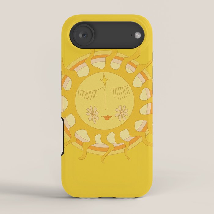you are the sun // retro sunshine art by surfy birdy iPhone Case Gallery Image 2