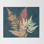 Autumn Fern Throw Blanket Gallery Image 2