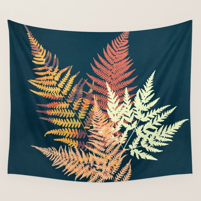 Autumn Fern Wall Tapestry Gallery Image 4