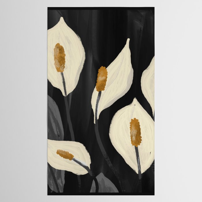 White Calla Lilies 6 Tablecloth Gallery Image 2