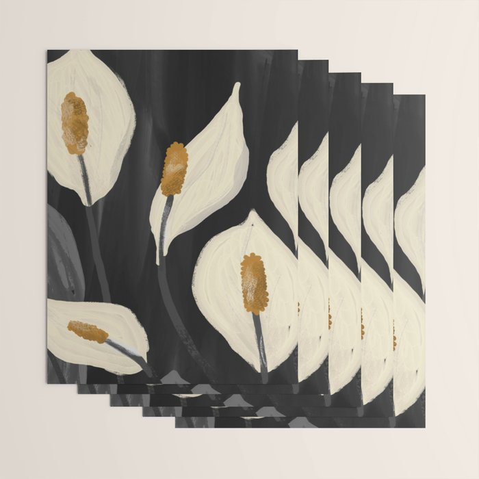 White Calla Lilies 6 Wrapping Paper Gallery Image 3