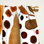 Autumn watercolor leaves Window Curtain Gallery Image 2