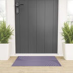 Minimal Line Curvature XXIII Lavender Purple Mid Century Modern Arch Abstract Welcome Mat Gallery Image 3