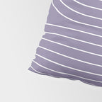 Minimal Line Curvature XXIII Lavender Purple Mid Century Modern Arch Abstract Pillow Sham Gallery Image 4