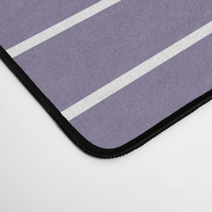 Minimal Line Curvature XXIII Lavender Purple Mid Century Modern Arch Abstract Desk Mat Gallery Image 4