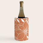 Floral Prints and Leaves, Line Art, Terracotta Wine Chiller Gallery Image 2