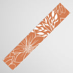 Floral Prints and Leaves, Line Art, Terracotta Table Runner Gallery Image 3