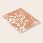 Floral Prints and Leaves, Line Art, Terracotta Notebook Gallery Image 2
