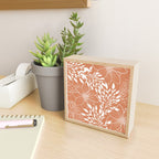 Floral Prints and Leaves, Line Art, Terracotta Mini Art Print Gallery Image 2