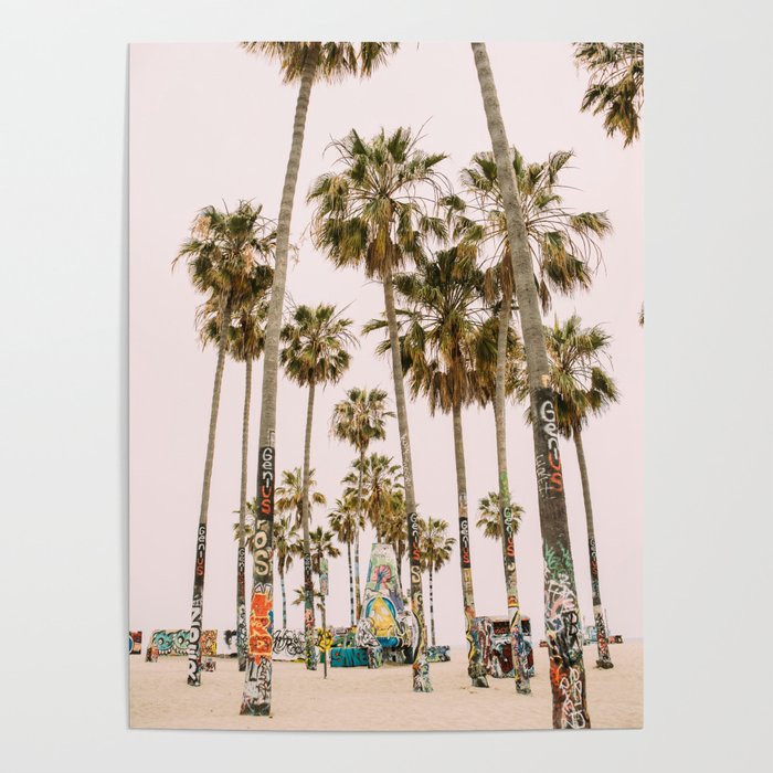 Palm Trees on Venice Beach - Los Angeles California Travel Photography Poster Gallery Image 4