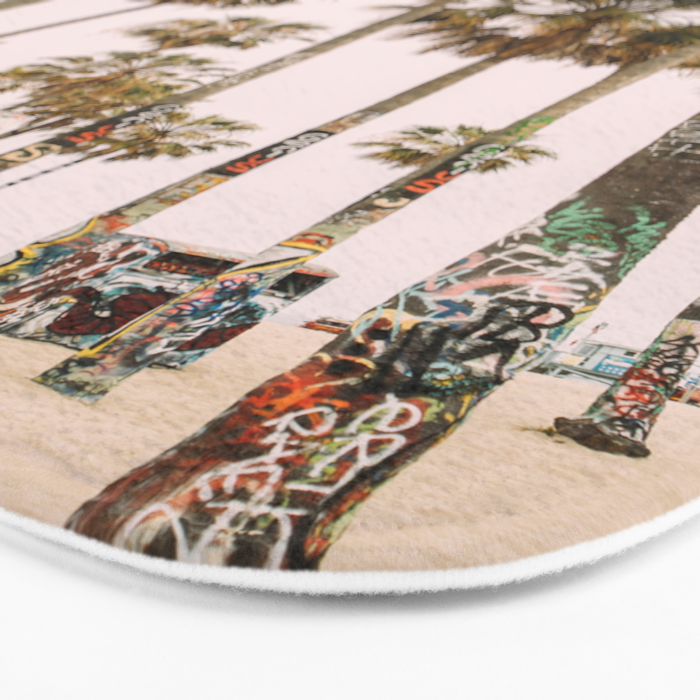 Palm Trees on Venice Beach - Los Angeles California Travel Photography Bath Mat Gallery Image 3
