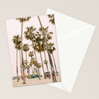 Palm Trees on Venice Beach - Los Angeles California Travel Photography Stationery Card Gallery Image 2