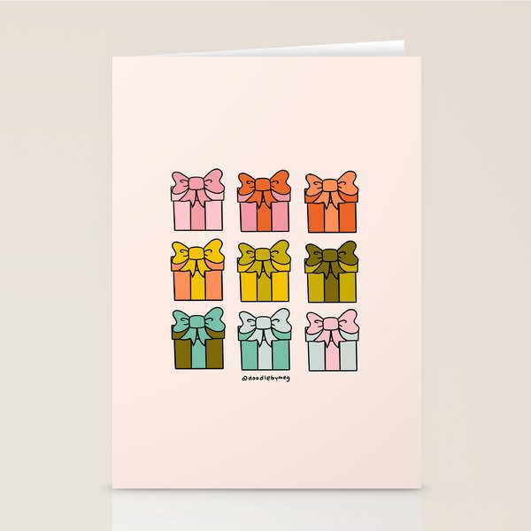 Rainbow Presents Stationery Card Gallery Image 2