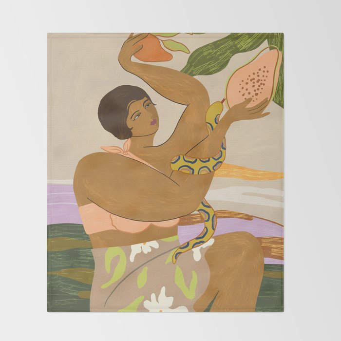 Snake Charmer Throw Blanket Gallery Image 2