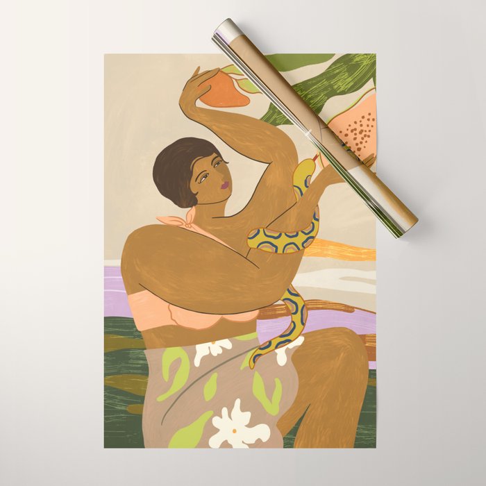 Snake Charmer Wrapping Paper Gallery Image 1