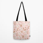 Pink Abstract Tiger Pattern Tote Bag Gallery Image 2